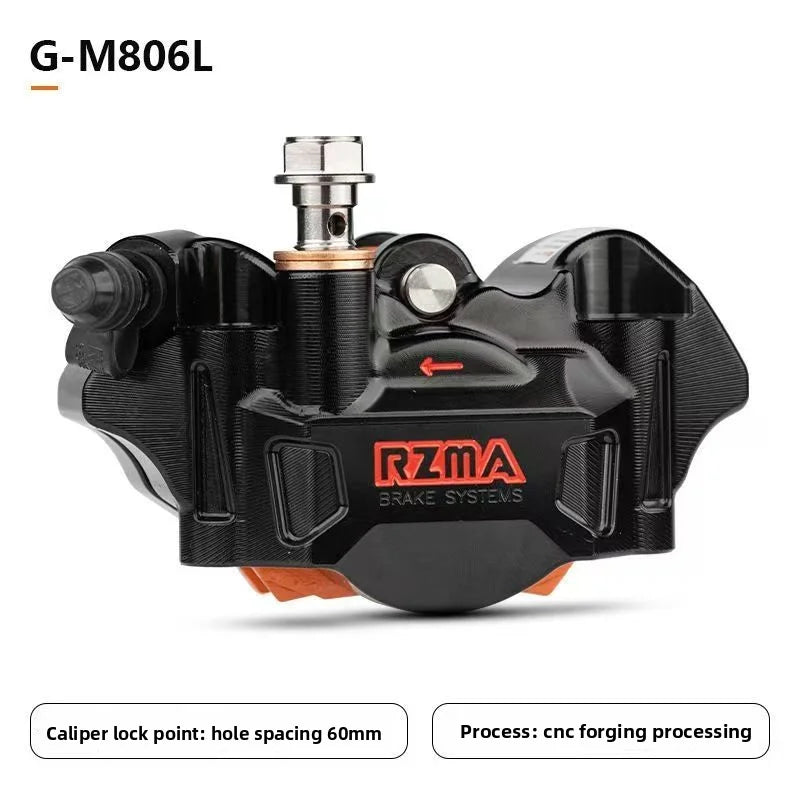 Silent and wear-resistant Ruizuma G-M806 small Mantou caliper 60mm hole rear disc brake modification Oasis Select left 1