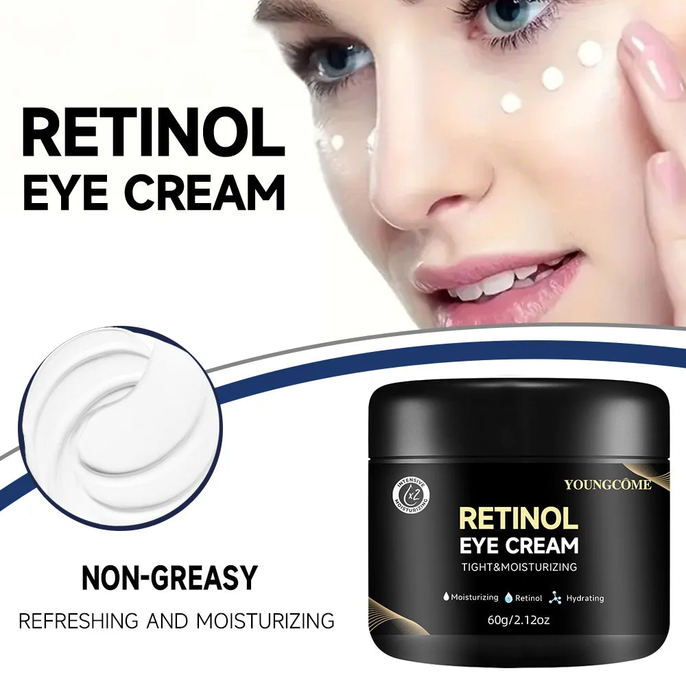 YOUNGCOME Retinol Eye Cream – Fine Lines & Wrinkles 1.6/2.21oz