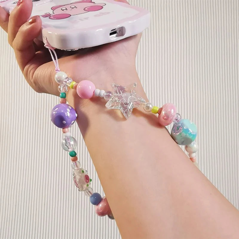 Graffiti Bead Star Bracelet Phone Wrist Lanyard & Key Strap