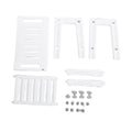 HDPS Shower Benches Durable Shower Chair 2-tier Storage Spaces and Dual Handles Waterproof Stool with Non-slip Pads for Shaving Oasis Select WHITE