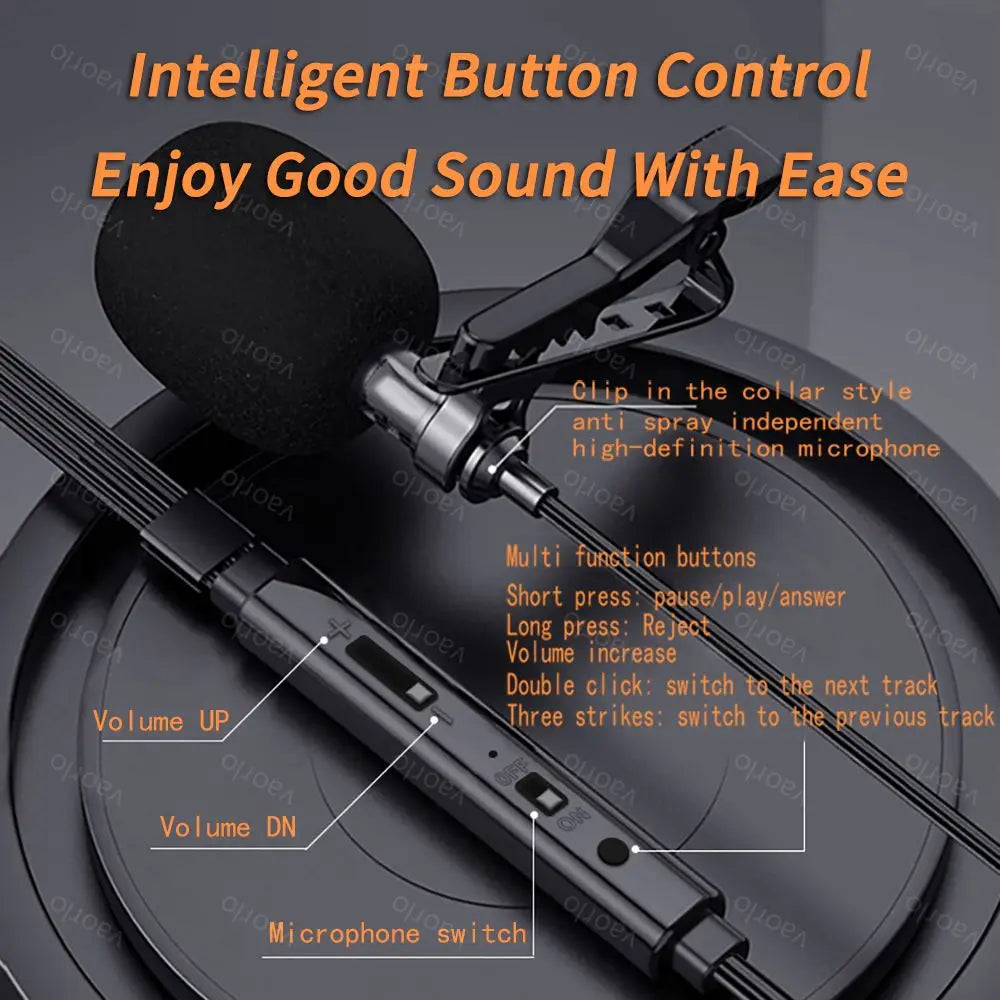 Digital Chip Wired Earphone 3.5mm AUX/Type C 9D HiFi Surround HD MIC In-Ear Karaoke Headsets For Samsung Huawei Xiaomi iPad PC Oasis Select