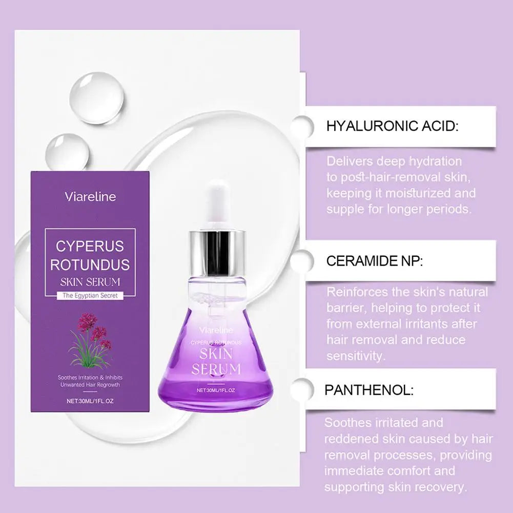 Cyperus Rotundus Skin Serum, Cyprus Rotundus Oil for Hair Reducing,Natural Gentle Shaving Oil for Women Moisturising Soothing Oasis Select