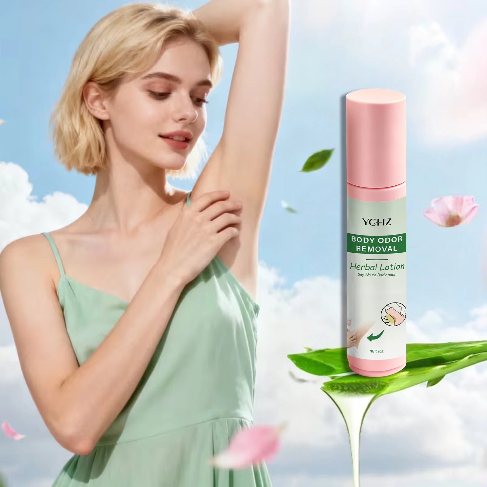 YCHZ Herbal Natural Deodorant Cream – Unisex Antiperspirant 20g