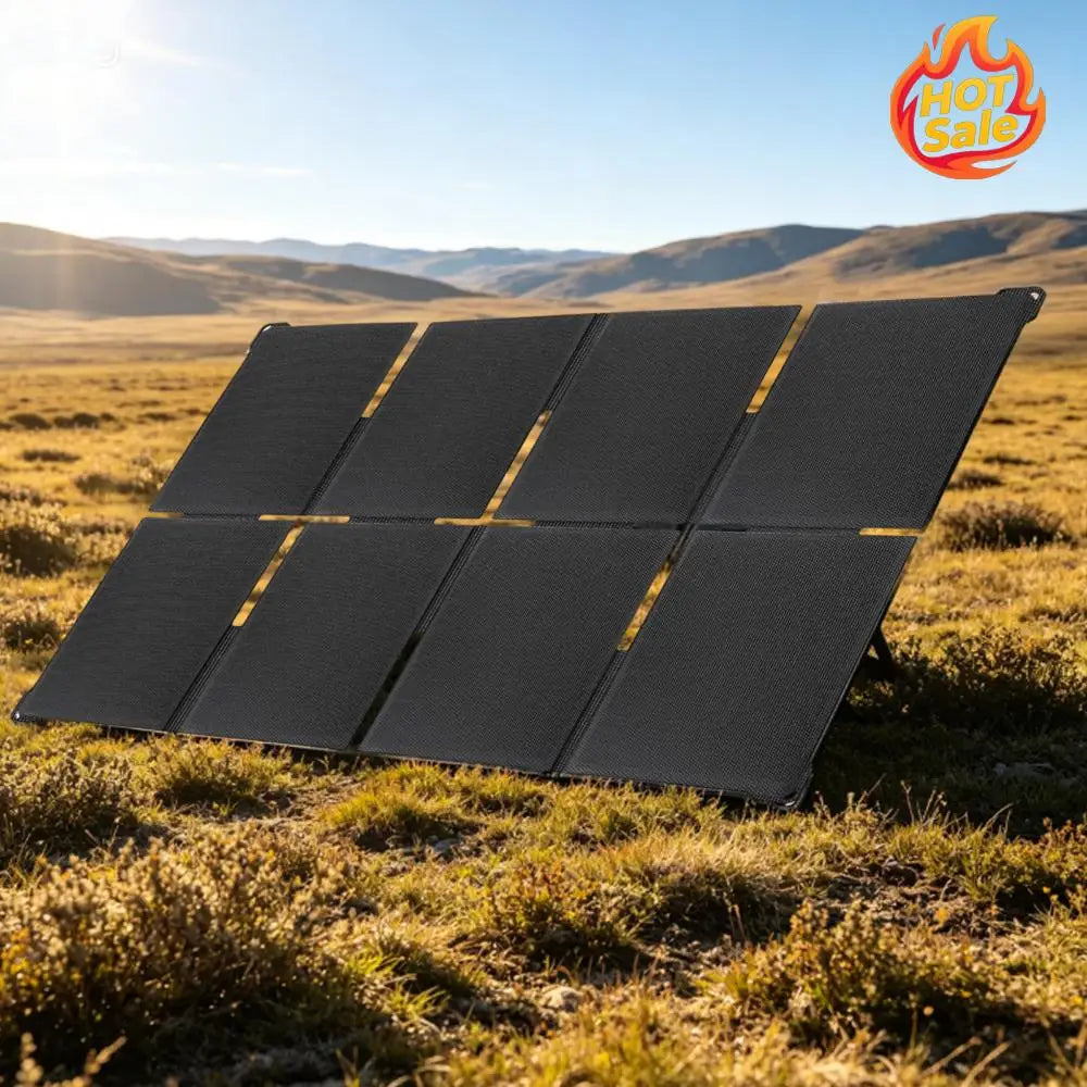 80W Solar Battery Charger with USB-A/Type-C/DC Outputs Foldable Solar Panel Charger for Outdoor RV Camping Off Grid Emergency Oasis Select