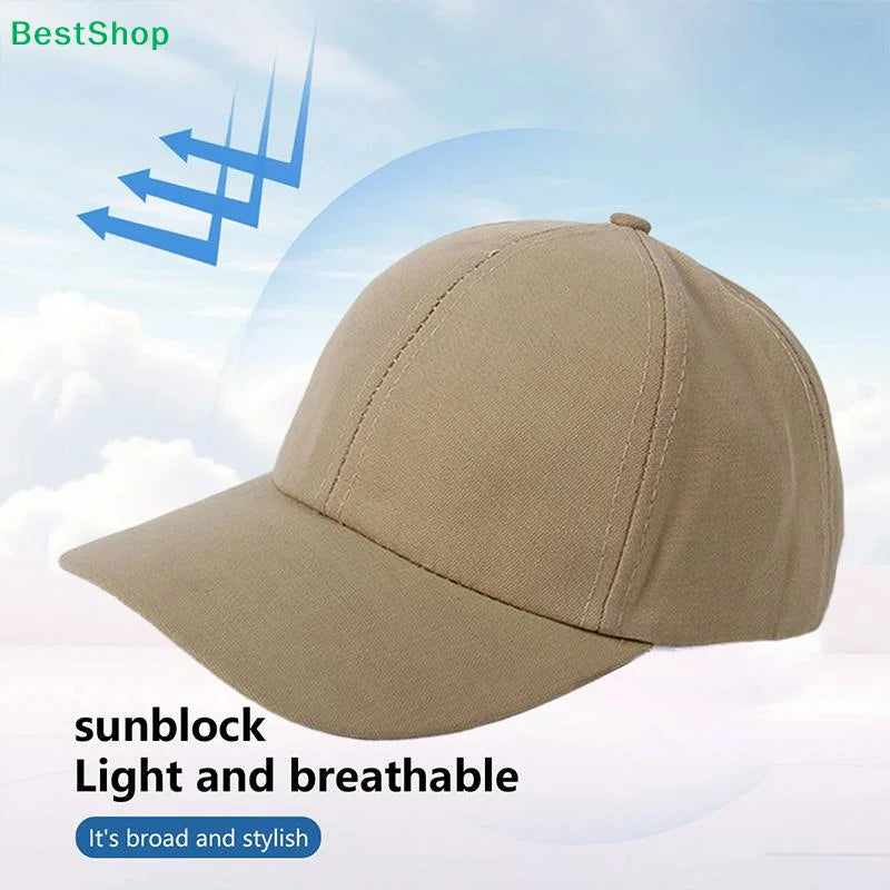 Solid Color Baseball Cap Sun Hat for Women – All Seasons