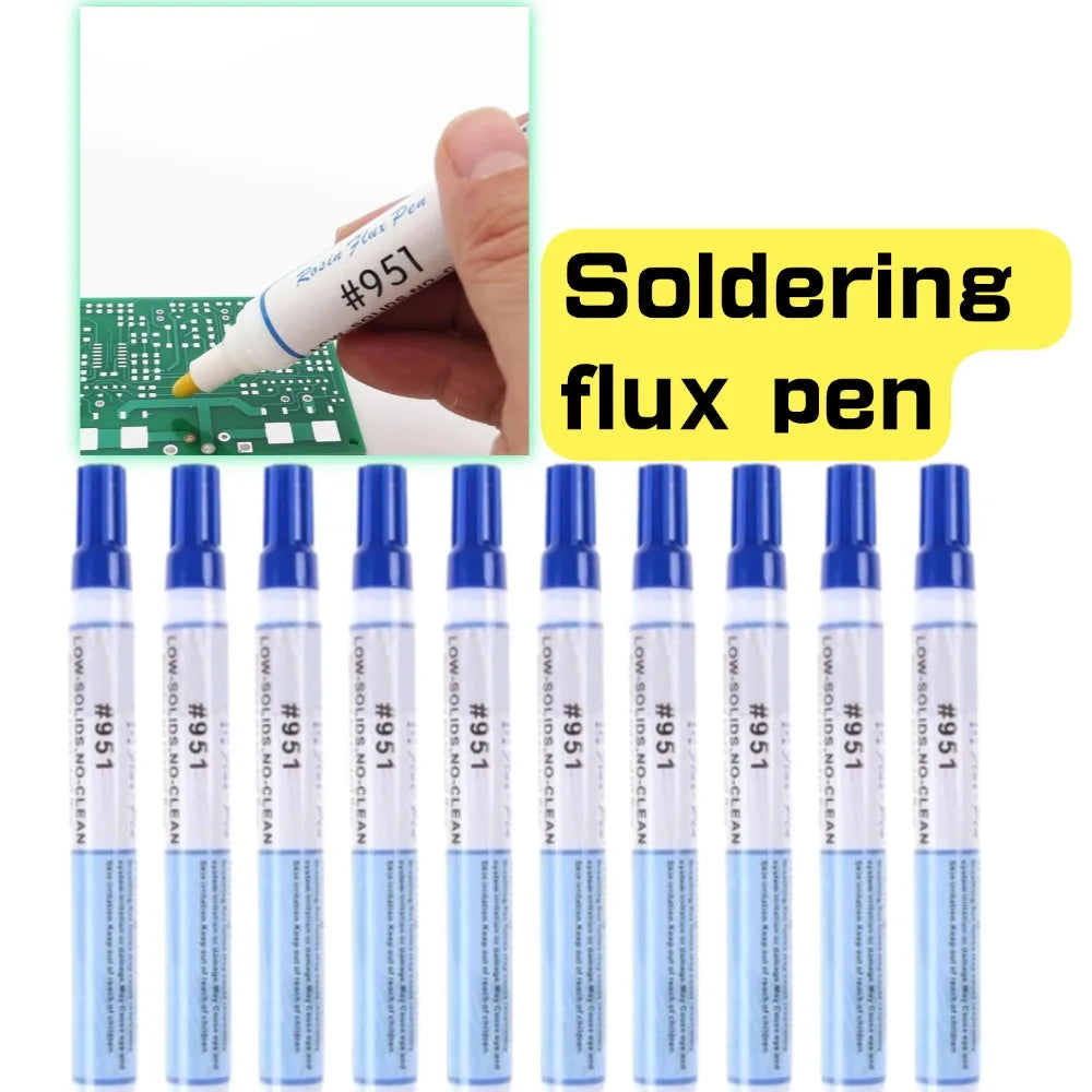 1/2/3pcs Soldering Flux Pen Low Solids No Clean For Solder Solar Cell Process Tool Oasis Select