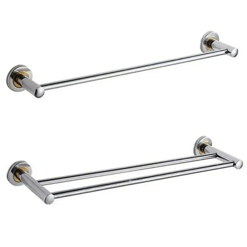 40/50cm Useful Toilet Hanger Holder Wall Mount Storage Shelf Towel Rack Bathroom Bar Clothes Holder Oasis Select