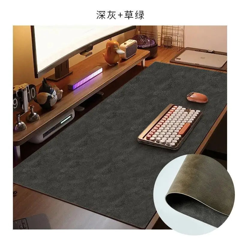Leather-textured Computer Desk Mat Is Waterproof Dirt-resistant Wear-resistant and Heat-resistant. Mouse Mat and Office Desk Mat Oasis Select B 50CM X 120CM