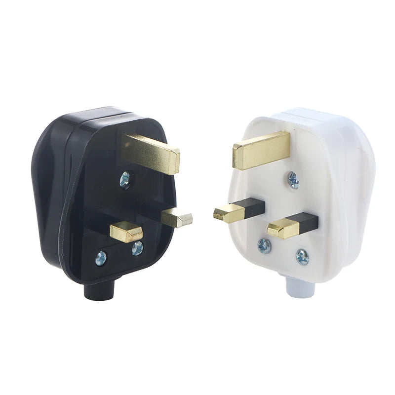 UK Type G 13A Fused 3-Pin Mains Plug – Rewirable Connector