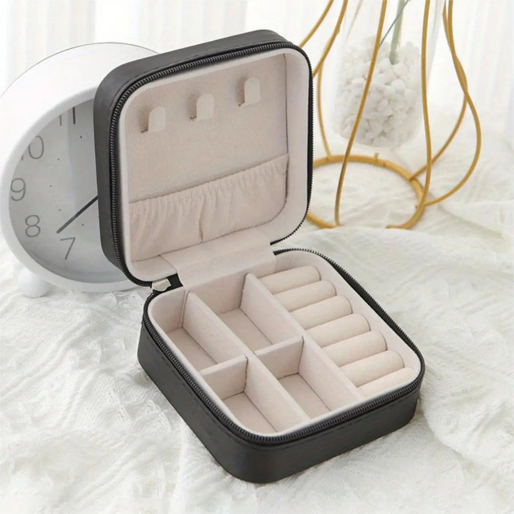 Mini Jewelry Box, Travel Portable Jewelry Case For Ring, Pendant, Earring, Necklace, Bracelet Organizer Storage Holder Boxes Oasis Select