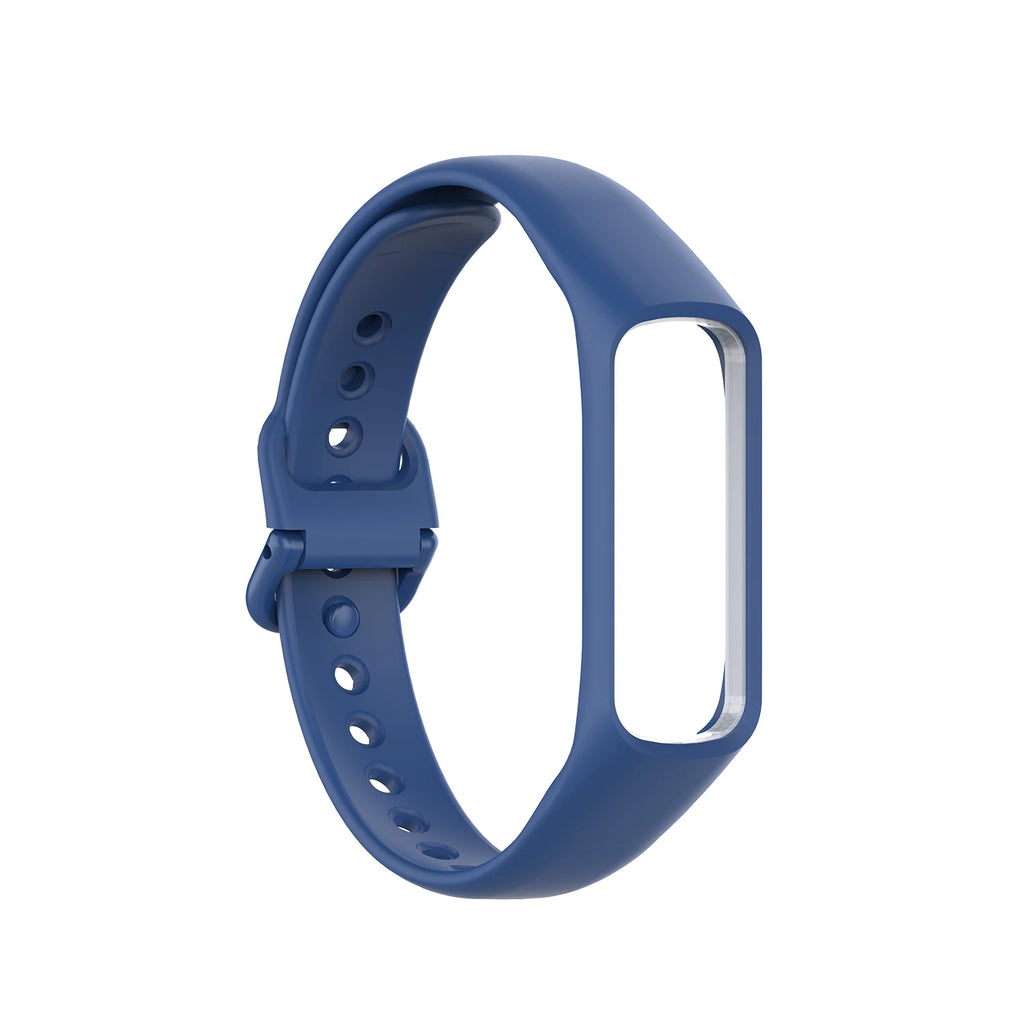 Samsung Galaxy Fit 2 SM-R220 Soft Silicone Replacement Band Smartwatch Band Oasis Select DEEP BLUE
