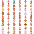 54-Piece Christmas Temporary Tattoos – Waterproof Body Stickers