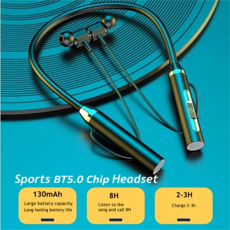 Bluetooth Earphones Wireless Headphones Magnetic Sport Neckband Neck-hanging TWS Earbuds Wireless Blutooth Headset with Mic Game Oasis Select