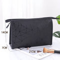 Geometric Cosmetic Bag – Portable Travel Makeup Organizer Travel Cosmetic Bag Oasis Select Black M