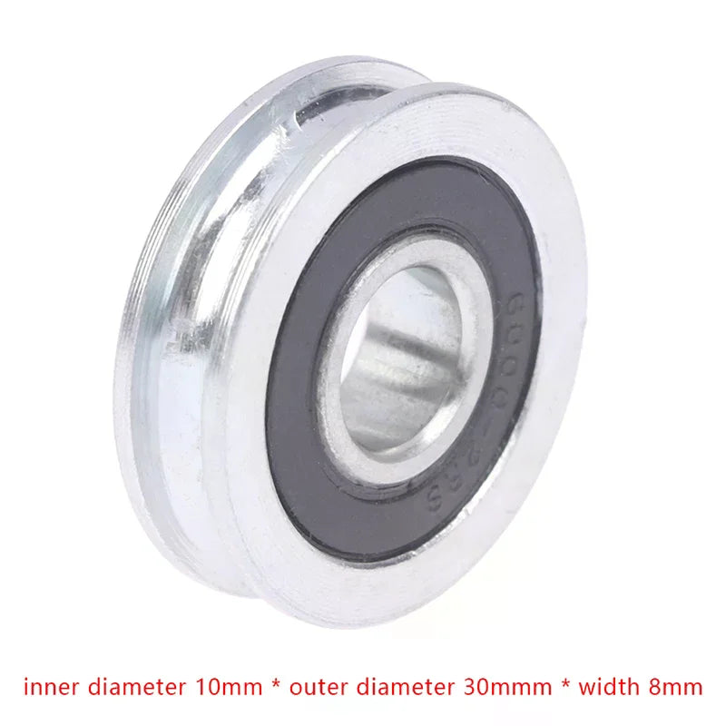 Hot Sale 10*30*8mm U-groove Bearing Pulley With Grooved Non-Standard Concave Wheel Guide Wheel For 5mm Diameter Wire Pope/Track Oasis Select