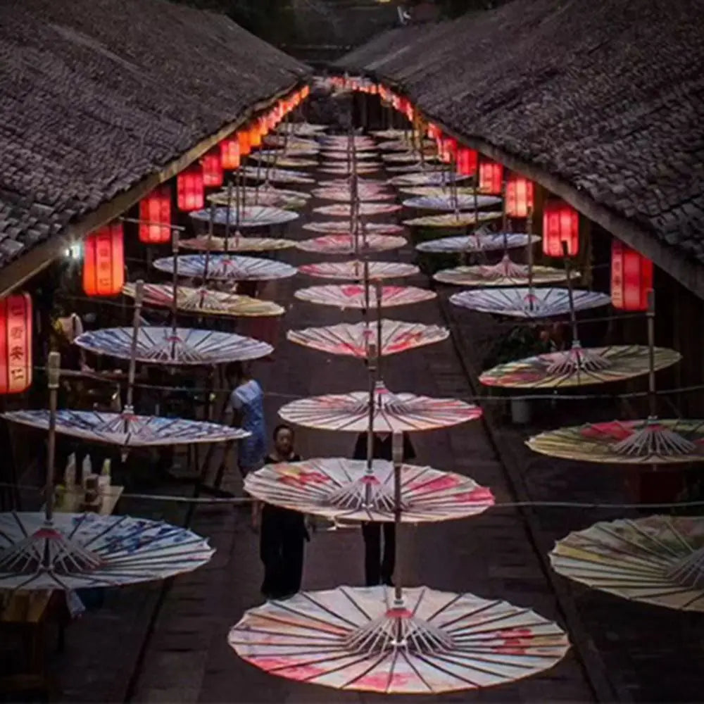 Handmade Chinese Silk Parasol | Decorative Dance Umbrella Decorative Parasol Oasis Select