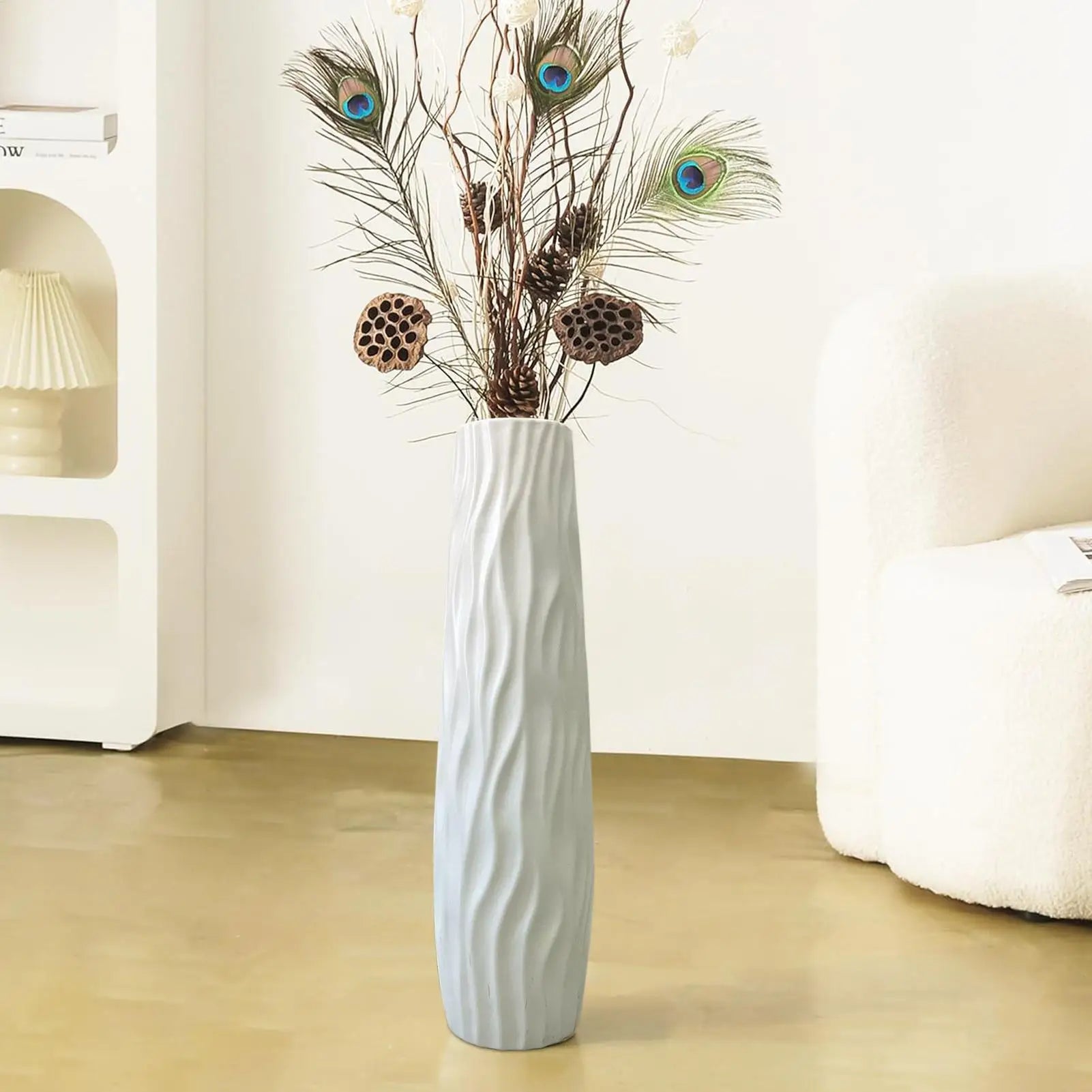 Large floor vase simple European-style plastic vase for hydroponics suitable for dried flower arrangements plant pots for homes Oasis Select