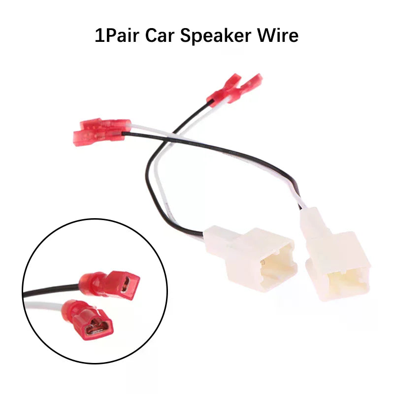 1Pair Car Tweeter Dash Front Speaker Wire Harness Adapter Cable Connector Wiring Cable For Nissan Renault Series Speaker Oasis Select