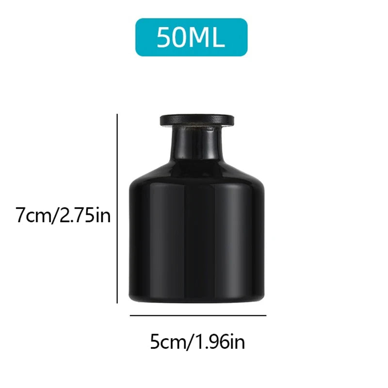50ml Home Fragrance Diffuser Bottle Glass Aromatherapy Bottle Diffusers Sticks Big Belly Bottle Reed Diffuser Essential Bottle Oasis Select
