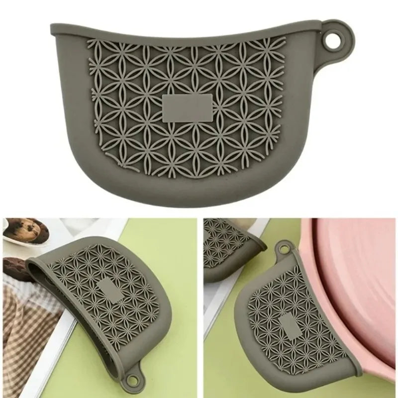 Thickened Silicone Pan Handle Cover Heat Insulation Pot Ear Clip Steamer Casserole Pan Handle Holder Non-slip Kitchen Gadgets Oasis Select