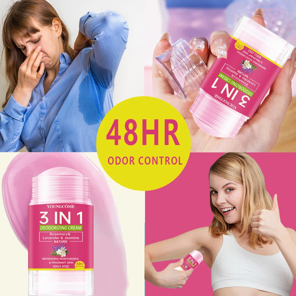 YOUNGCOME 3-in-1 Deodorizing Cream | Long-Lasting Fragrance Balm