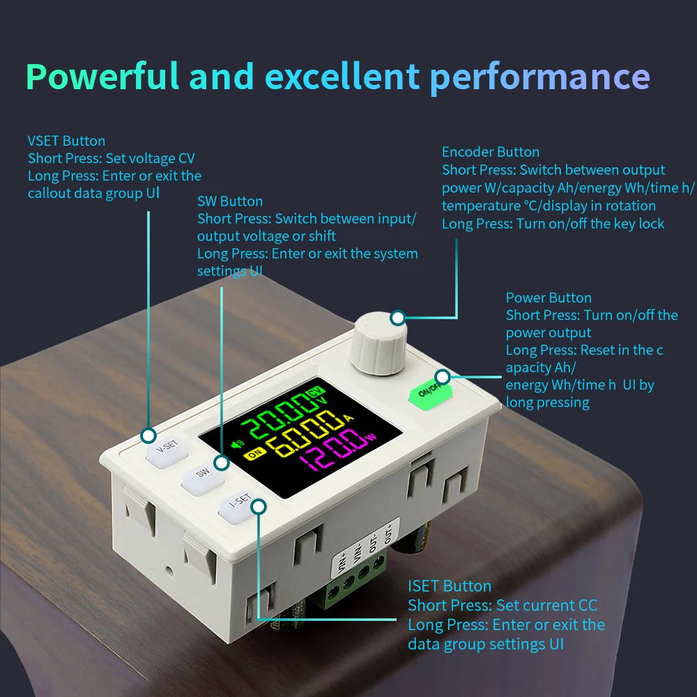 SK120X CNC DC Regulated Power Supply DC-DC Step Up/Down Bench 6-36V to 0-36V 120W USB Stabilized Voltage Boost Buck Converter Oasis Select Default Title