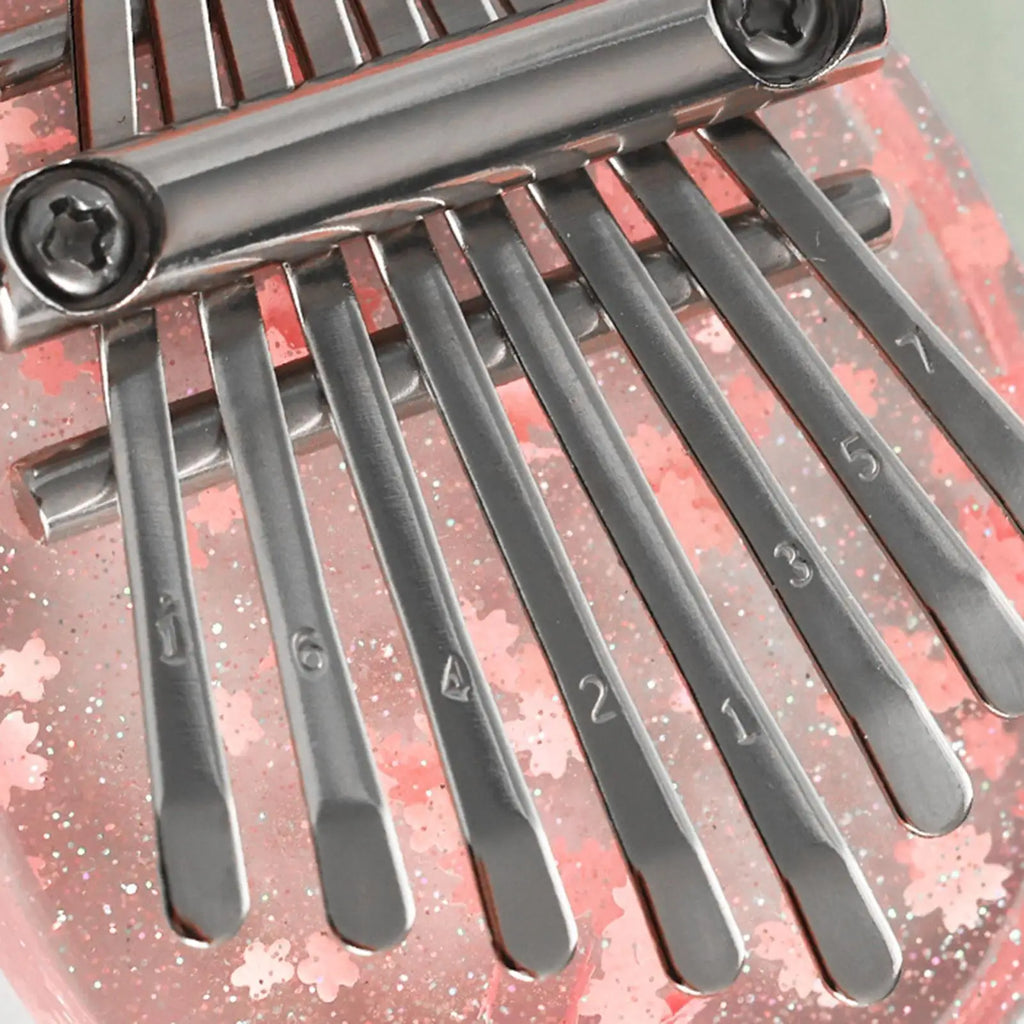 8-key Finger Thumb Piano Mini Kalimba Portable Finger Piano for Adults and Children Kalimba Musical Instrument Gift Mini Pendant Oasis Select