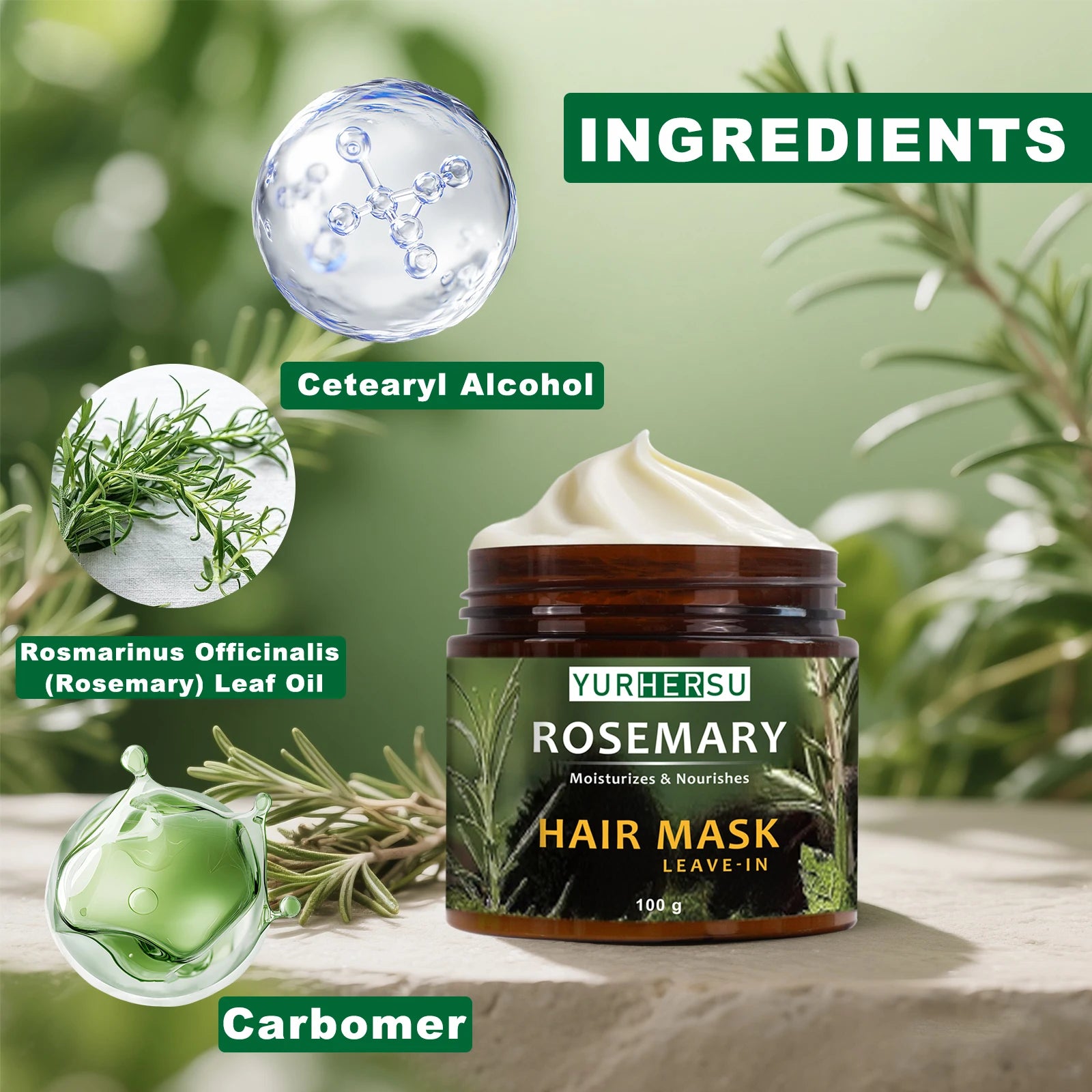 Leave-In Nourishing Hair Mask for All Hair Types – 100g Leave-In Hair Mask Oasis Select