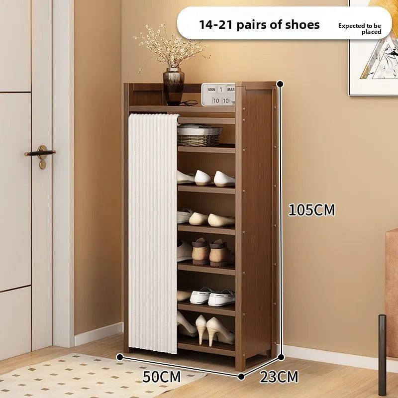 Multi-functional Folding Shoe Rack Installation-free Integrated