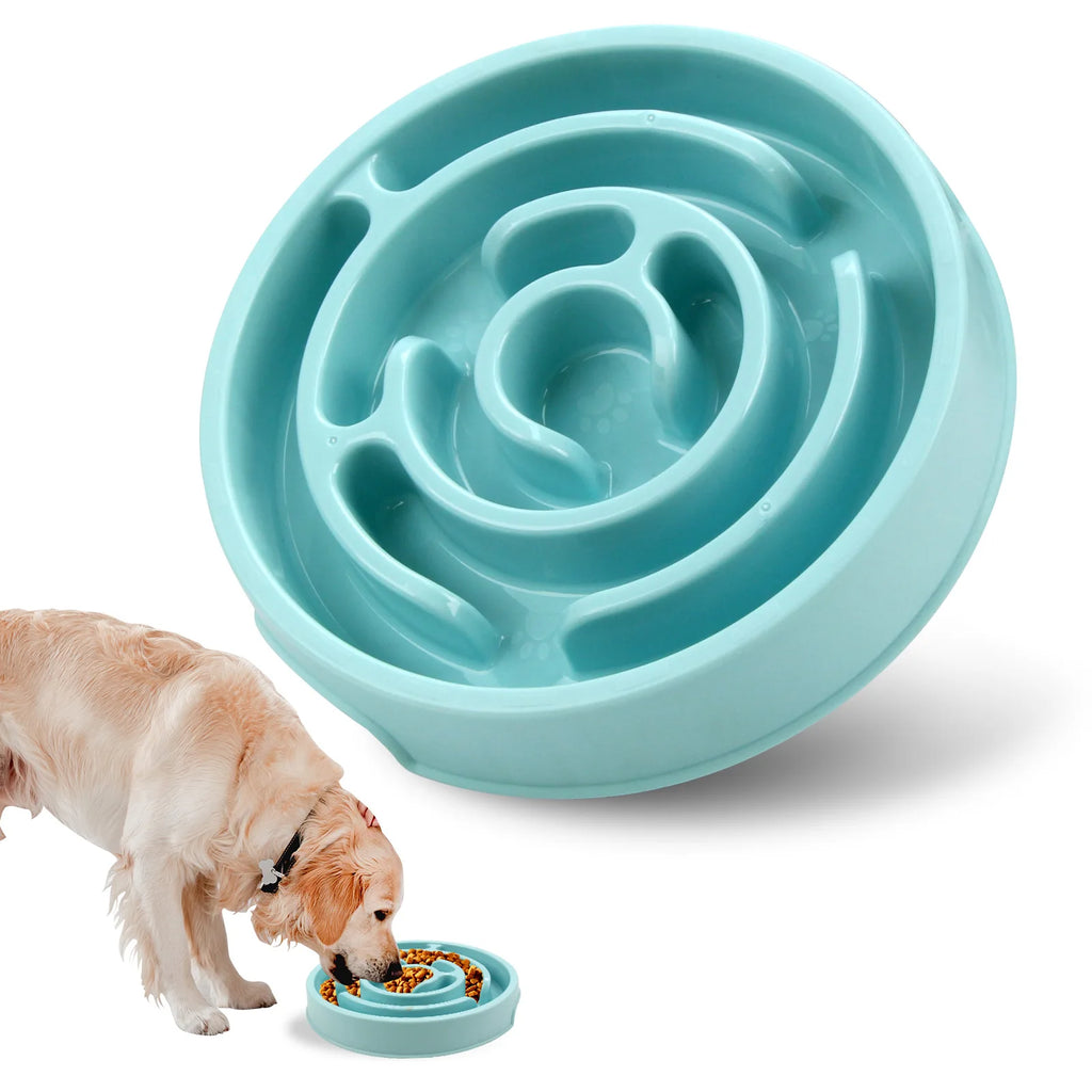 Pet Cat and Dog Slow Feeding Tray Pet Supplies Anti-Choking and Anti-Choking Cat and Dog Slow Feeding Tray Licking Pet Supplies Oasis Select blue-1pcs
