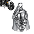 Heart Wing Motorcycle Bell Pendant Heart Lucky Bell style riding Bell Good Luck Bell Retro Motorcycle Safety Bell decoration Oasis Select Default Title
