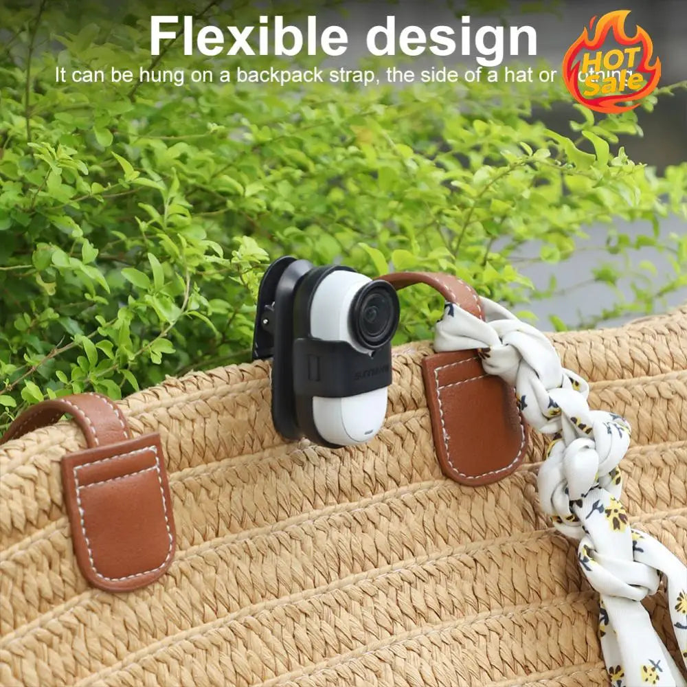 Camera Clip 360 Degree Fixed Mount Clamp Camera Cap Holder for Insta360 GO 3/GO 3S Sports Camera Accessories Oasis Select