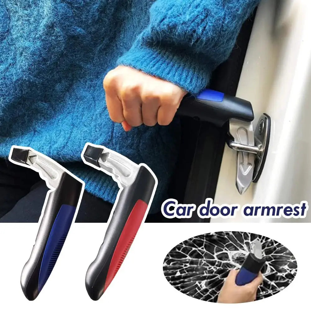 Car Handle Cane Vehicle Door Grab Bar 2 in 1 Non-Slip Window Breaker, Stand Assist Mobility Tool for Elderly Kids Safety Oasis Select