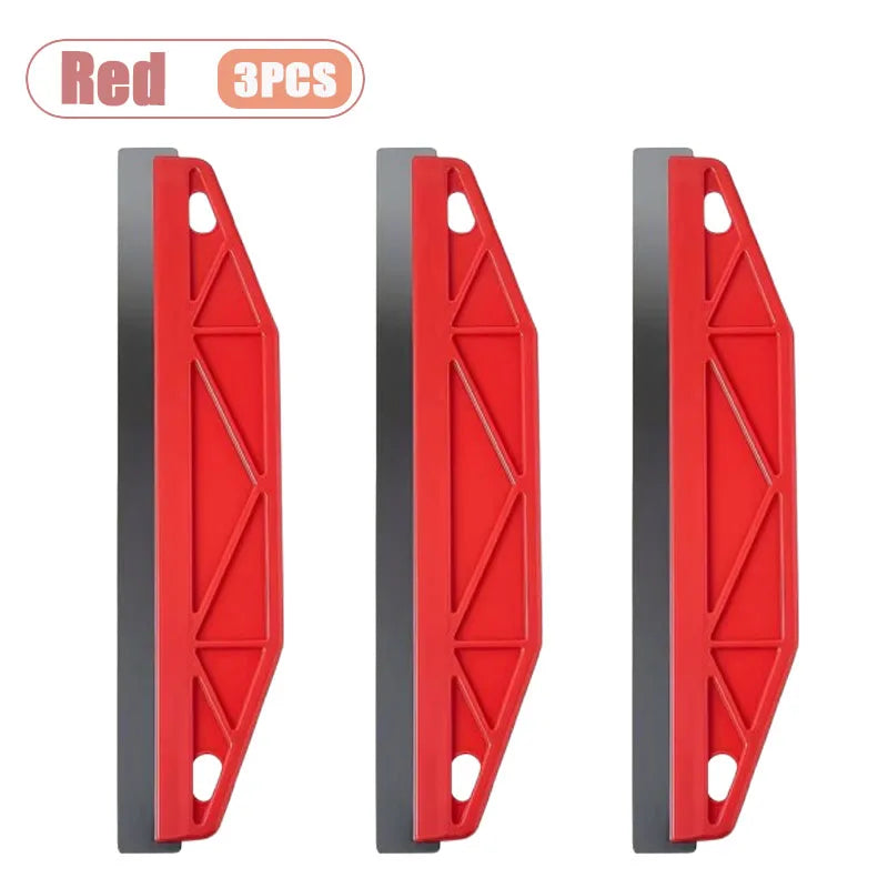 1-10PCS Stainless Steel Wallpaper Scraper Putty Knife Plastic Handle Drywall Mud Trowel for Paint Removal Caulk Home DIY Oasis Select Red-3PCS