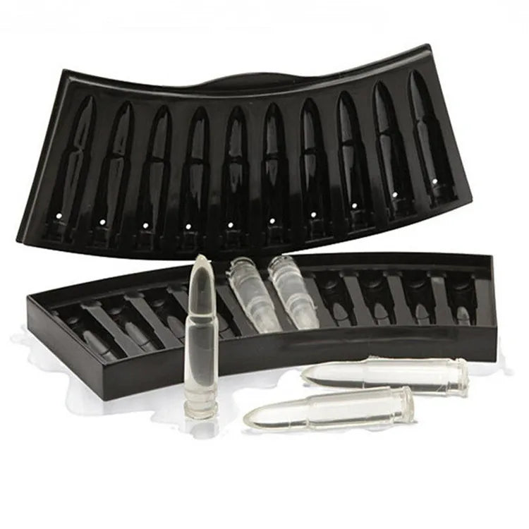 DIY Ice Cube Mold Make Unique Gun Bullet-Shaped Ice Cubes with This Perfect for Cold Drinks and Cocktails Oasis Select B