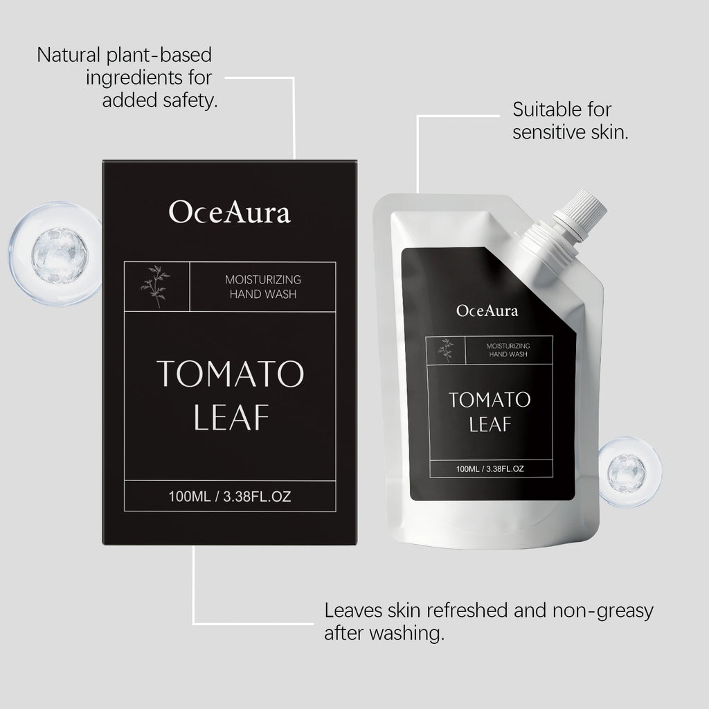 Tomato Leaf Moisturizing Hand Wash Gentle Cleansing Refreshing Scent Easy Rinse Non Tightening Hand cleaning Care Oasis Select