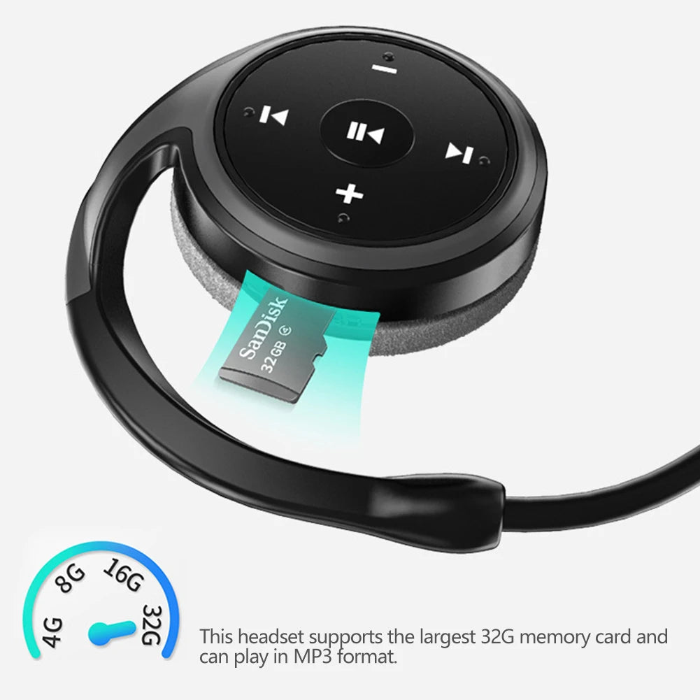 TWS Sport Headphone Wireless Bluetooth 8D Surround Heavy Bass Hifi Music Bluetooth Earphones With Mic Support FM/TF Card Oasis Select