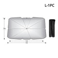 Folding Car Sunshade Umbrella Front Windshield Heat Insulation Sun Protector for Vehicle Interior Summer Travel Car Accessories Oasis Select Silver-L-1PC
