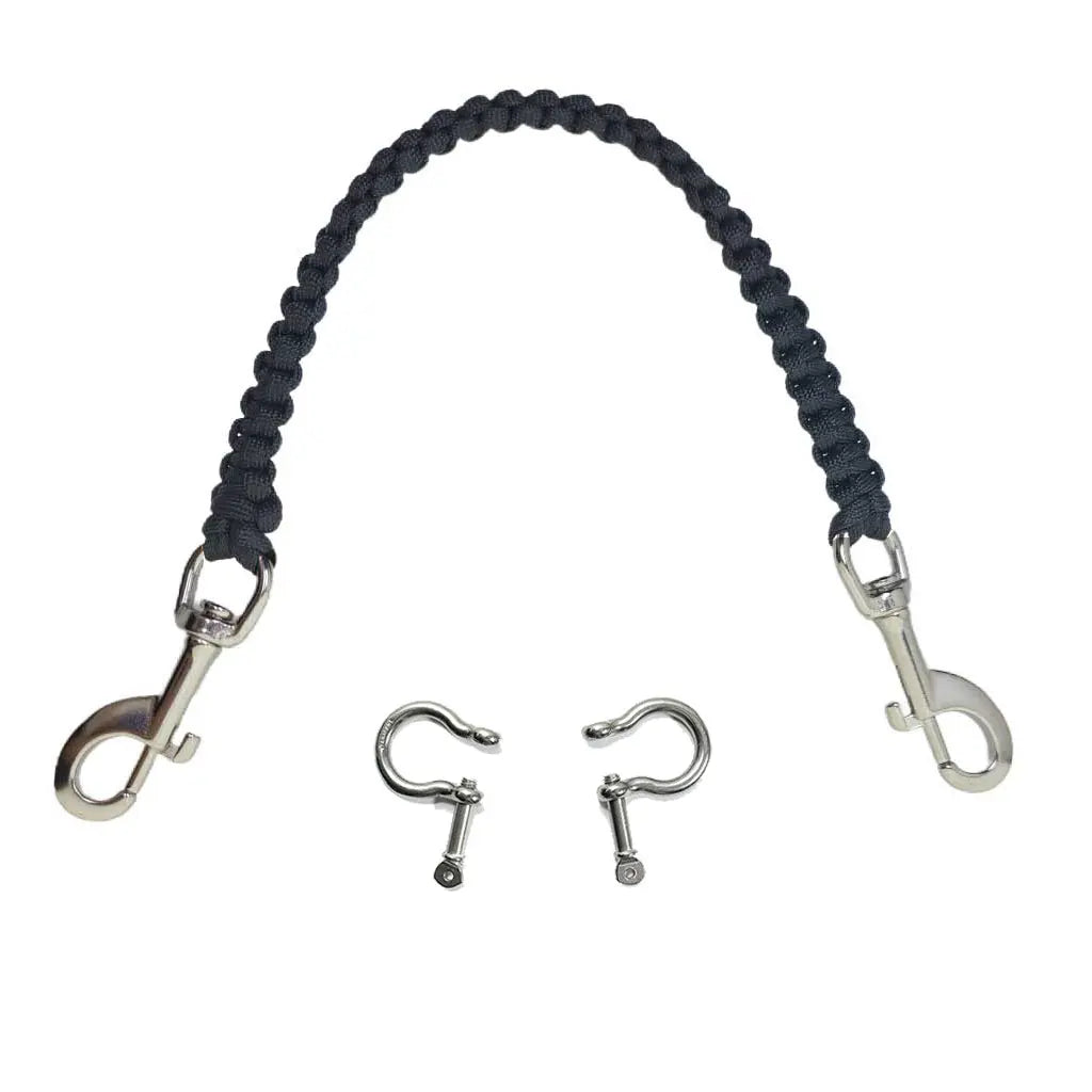 Scuba Diving Camera Housing Handle Rope Lanyard Strap Carrier for Gopro Sony Canon Light Holder Underwater Photography Accessory Oasis Select Black with Ear