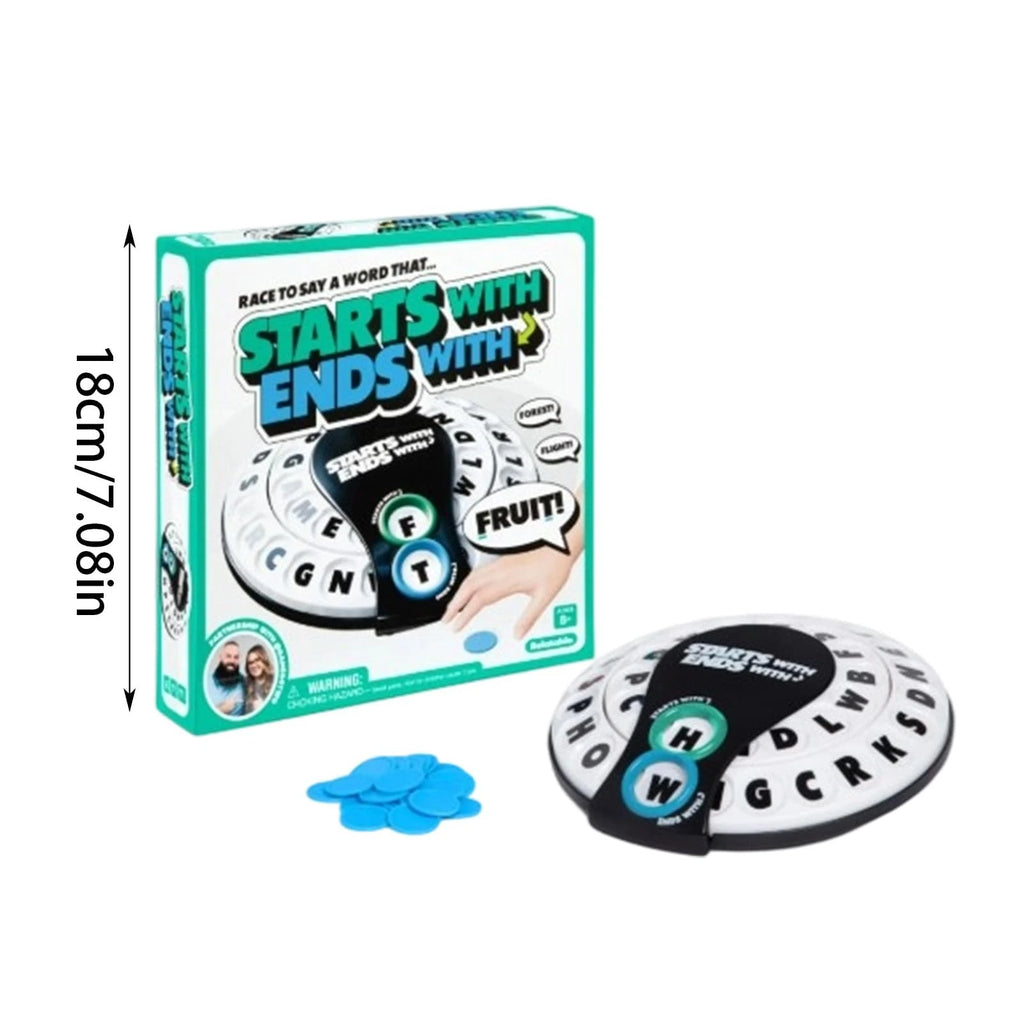 Spin & Shout Word Game, Fast-Paced Family Word Game with Letter Wheels , 20 Tokens, Letter Wheels & Spinner Device Oasis Select