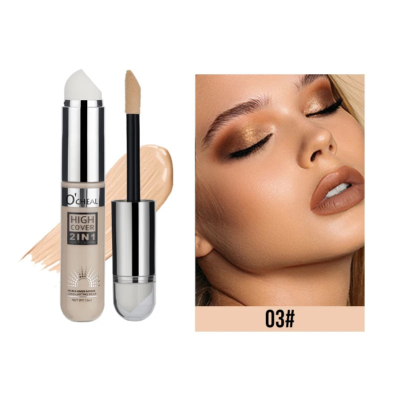 OCHEAL 2-in-1 Liquid Foundation & Concealer – Waterproof
