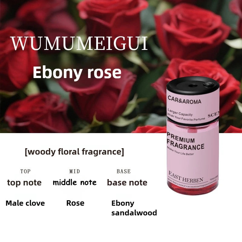 AI Intelligent Sensing Car Fragrance Diffuser USB Powered Atomizer Essential Oil Diffuser with Spraying Home Fragrance Fresh Air Oasis Select Ebony Rose 160ml