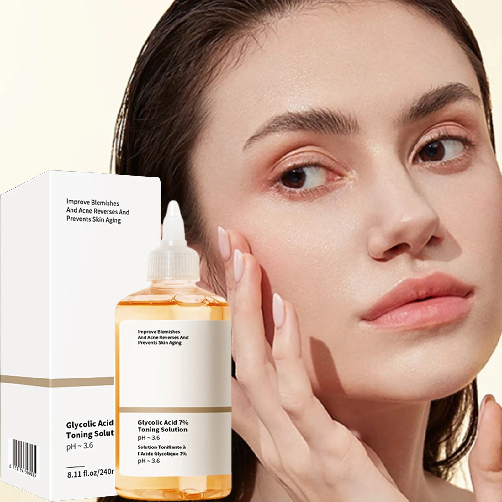 Remove Acne Fade Acne Glycolic Acid 7% Toner Removing Closed Mouth Acne Moisturizing Skin Prevents Skin Aging Fruit Acid Essence Oasis Select
