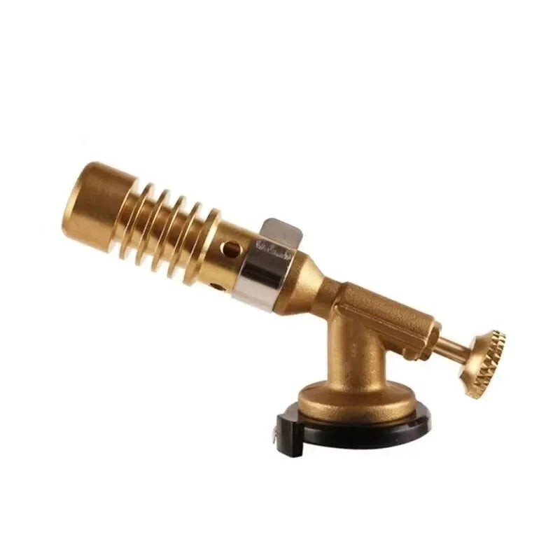 Torch Cooking AutoIgnition Butane Gas Welding-Burner Welding Gas Burner Flame Gas Torch Flame Gun Blow for BBQ Camping Cooking Oasis Select YELLOW