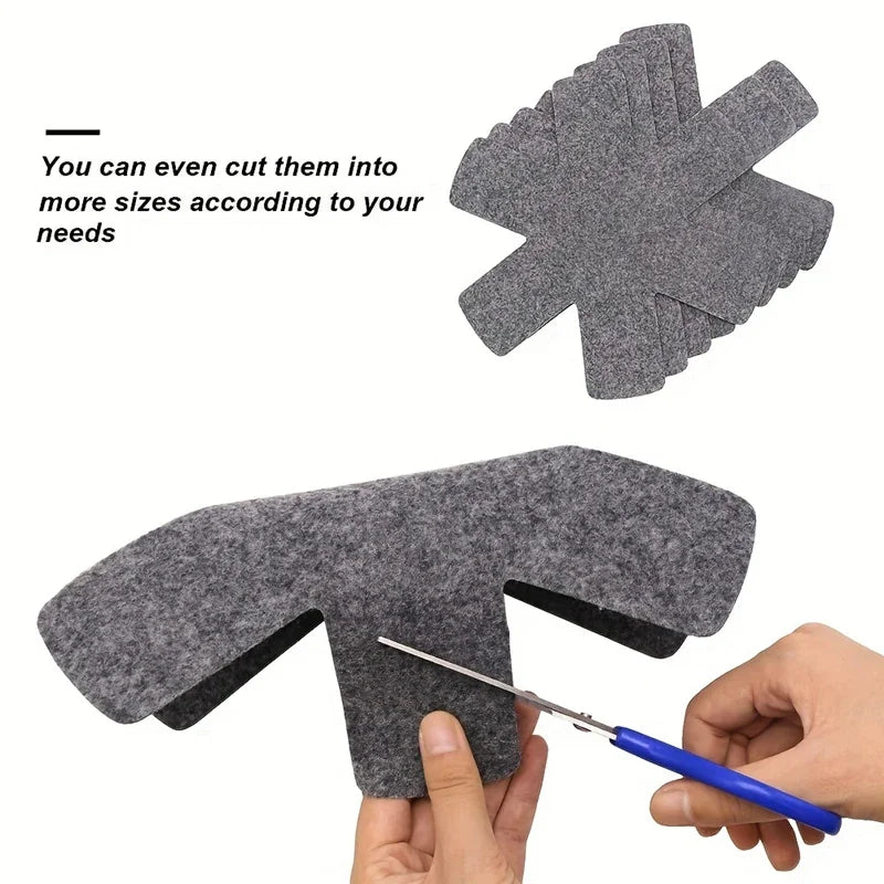 3Pcs Pot Pan Felt Protectors Divider Pads Heat Resistant Prevent Scratching Separate Mat Surfaces For Cookware Kitchen Tool Oasis Select