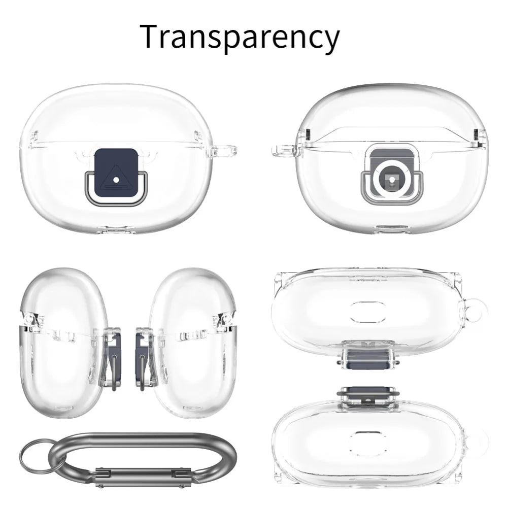 Headset Transparent Silicone Protective Cover Waterproof Stain-Resistant For SHOKZ Open Dots ONE Headset Parts Oasis Select