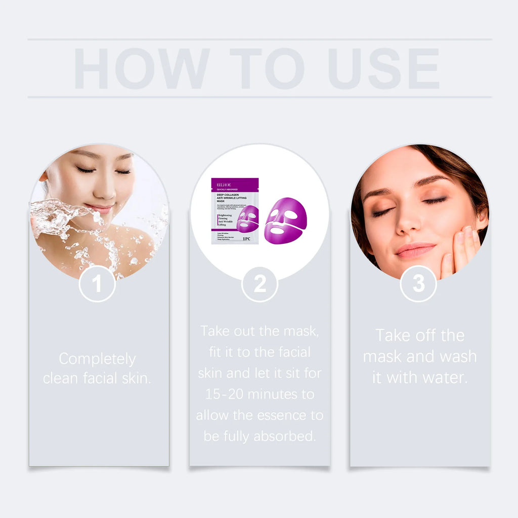 Hoygi Collagen Facial Mask – Hydrating, Firming & Brightening Collagen Facial Mask Oasis Select