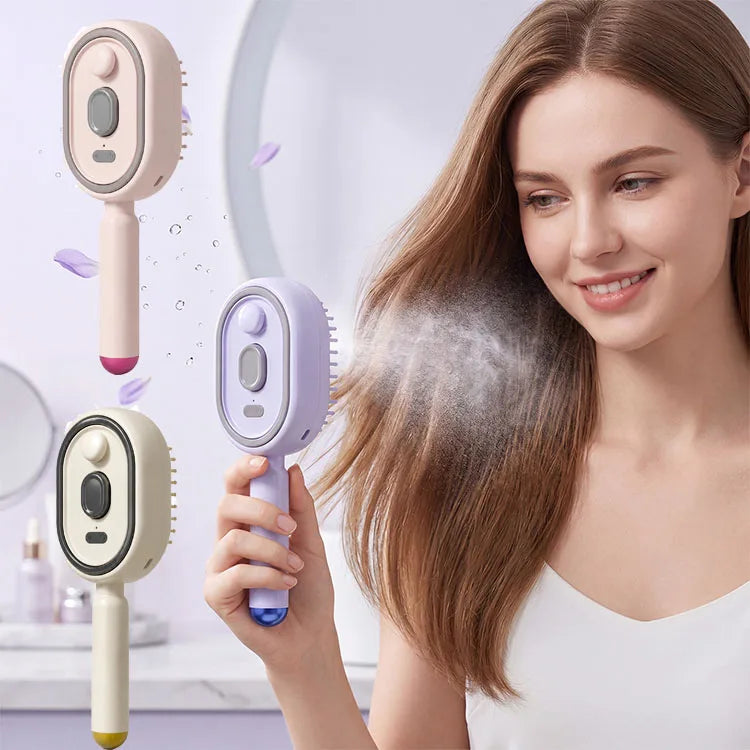 Electric Spray Air Cushion Massage Comb – Hydrating & Anti-Static Electric Massage Comb Oasis Select