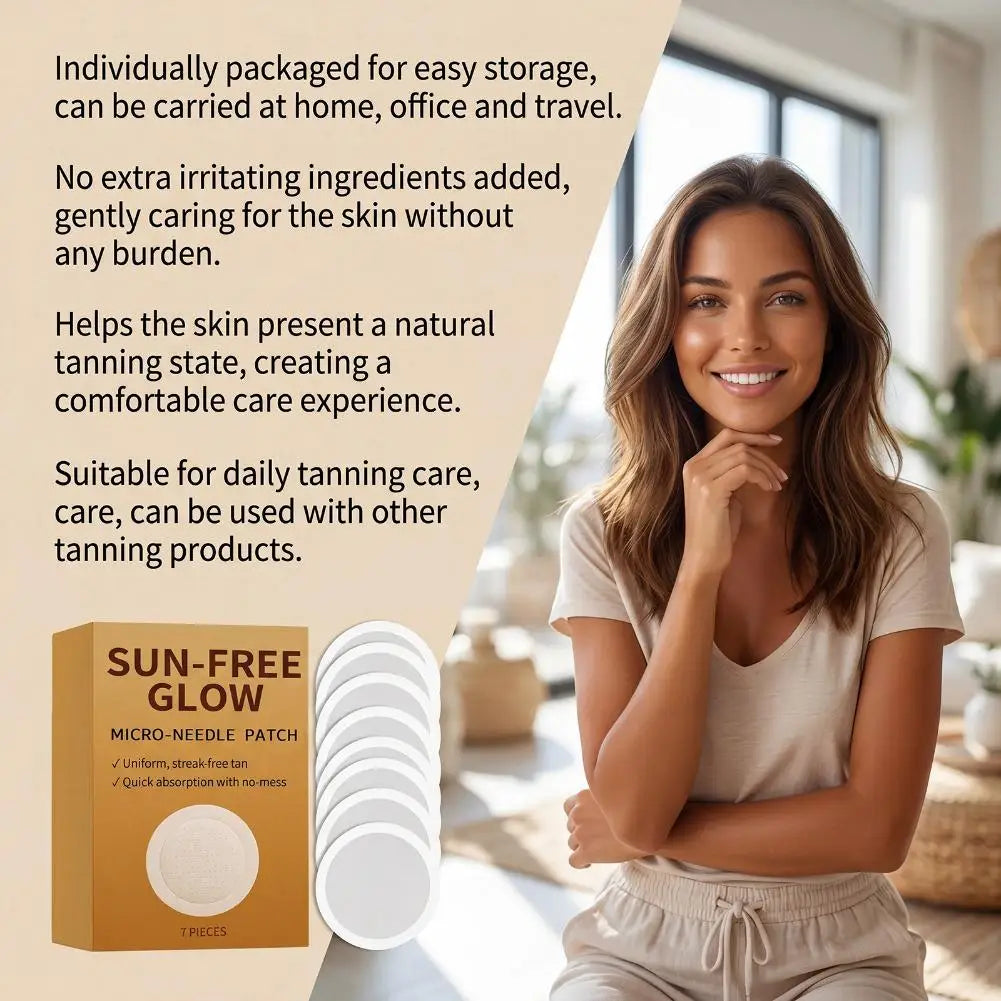 7PCS Sunless Patches Quickly Achieve a Natural Tanning Effect Safe Non-irritating Eliminating Uneven Color Body Care for Women Oasis Select