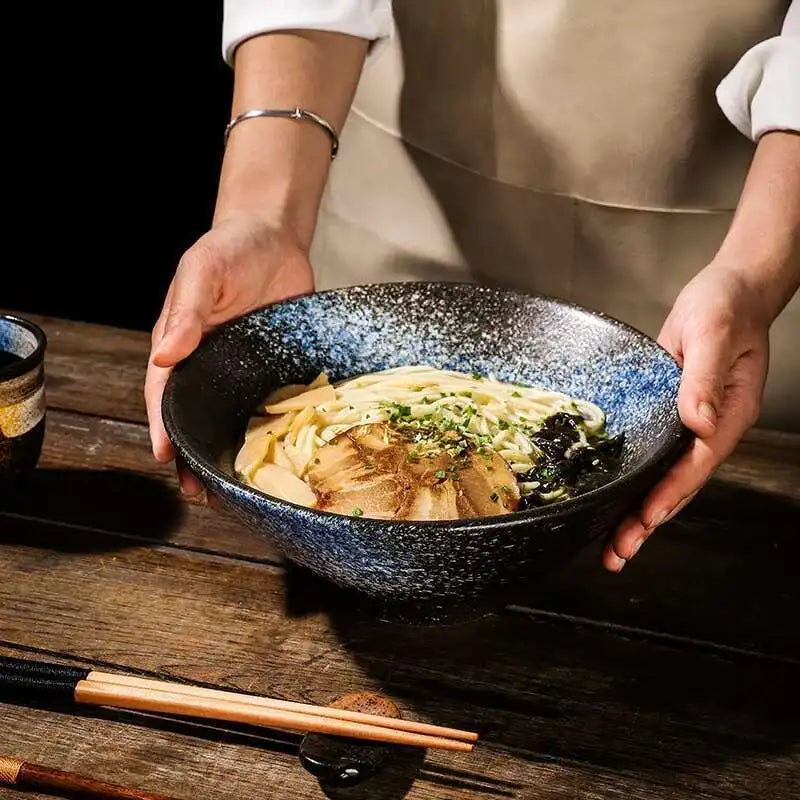 Japanese Ceramic Tableware Ramen Soup Noodle Bowls Commercial Bowl Home Restaurant Kitchen Dinnerware 7/8/9 Inch Oasis Select